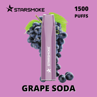 STARSMOKE Crystal Grape Soda 1500  Puffs 2% Nic.10 Stk