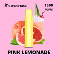 STARSMOKE Crystal Pink Lemonade 1500 Puffs 2% Nic.10 Stk