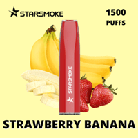 STARSMOKE Crystal Strawberry Banana 1500 Puffs 2% Nic.10 Stk