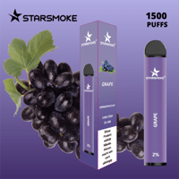 STARSMOKE Grape 1500 Puffs 2% Nic.10 Stk