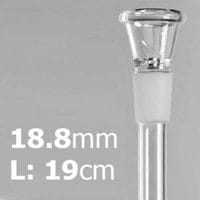 Glass Chillum Socket:18.8mm /  L:19cm