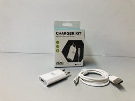 Euro Wall Charger - 1 USB Port - 1A + Lightning to USB Cable 1A