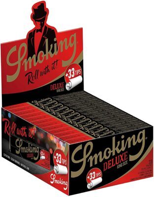 Smoking Deluxe King Size + Tips, 33 x 33