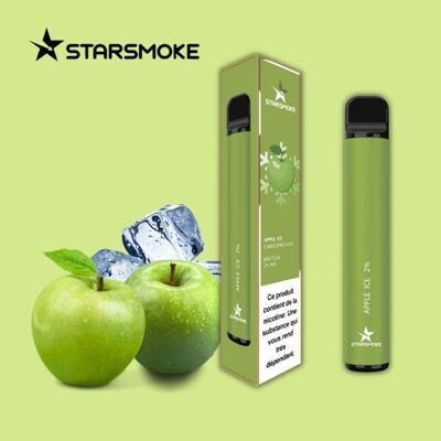 STARSMOKE Apple Ice 800 Puffs 2% Salt Nicotine 10 Stk