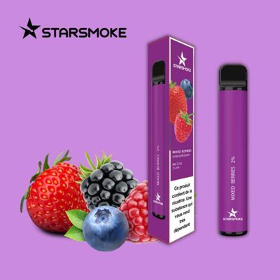 STARSMOKE Mixed Berries 800 Puffs 2% Salt Nicotine 10 Stk