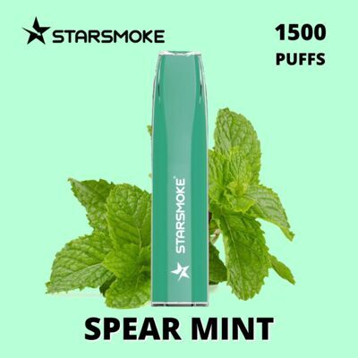 STARSMOKE Crystal Spear Mint 1500 Puffs 2% Nic 10Stk.