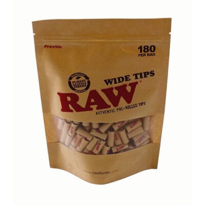 RAW Prerolled Tips Bag 180 Tips
