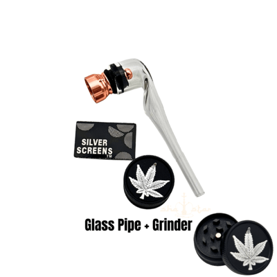 Glass Pipe + Grinder 24 Stk.