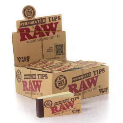 RAW Perforated Tips Wide, 50 x 50 Stk.