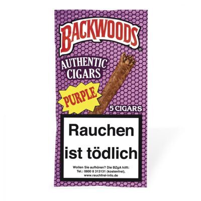 Backwoods Purple Cigars (Honig & Beeren), 8 x 5 Cigars