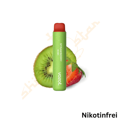 VOZOL STAR 2000 Puffs - Strawberry Kiwi 0% Nikotin, 10 Stk.