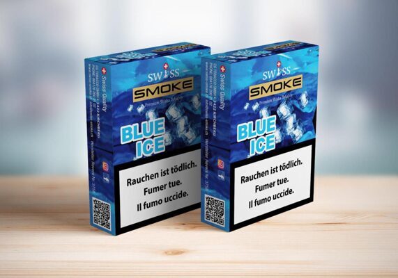 Swiss Smoke Shisha Tabak Blue Ice 10x50g
