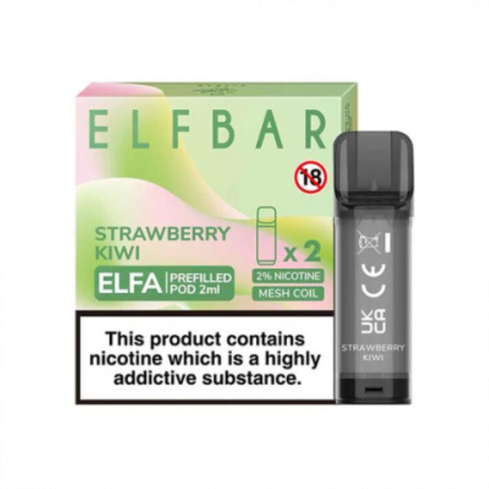 ELFBAR ELFA 2ml Pods - Strawberry Kiwi 10 Stk