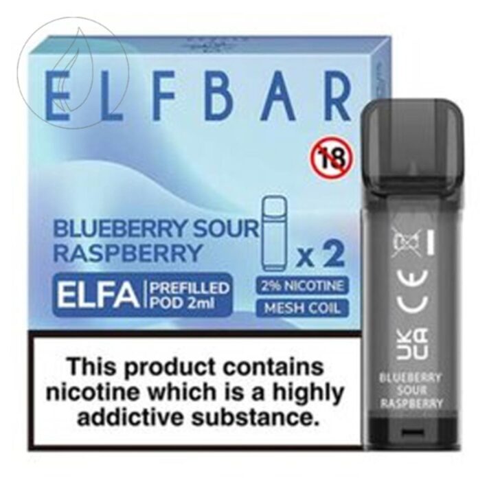 ELFBAR ELFA 2ml Blueberry Sour Raspberry 10 Stk