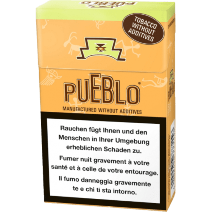 Pueblo Orange Box Cigarettes 10X20